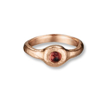 organic single stone ring