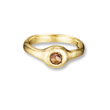 organic single stone ring