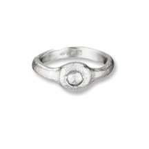 organic single stone ring